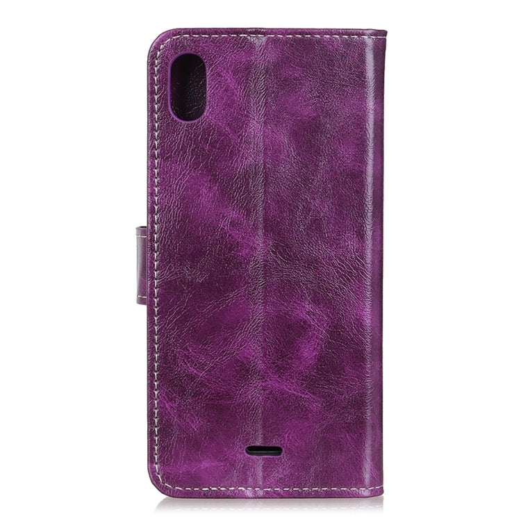 For Wiko Y50 / Sunny 4 Retro Crazy Horse Texture Horizontal Flip Leather Case with Holder & Card Slots & Wallet & Photo Frame