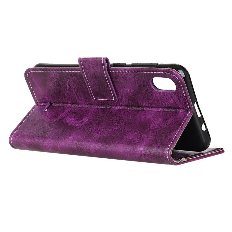 For Wiko Y50 / Sunny 4 Retro Crazy Horse Texture Horizontal Flip Leather Case with Holder & Card Slots & Wallet & Photo Frame