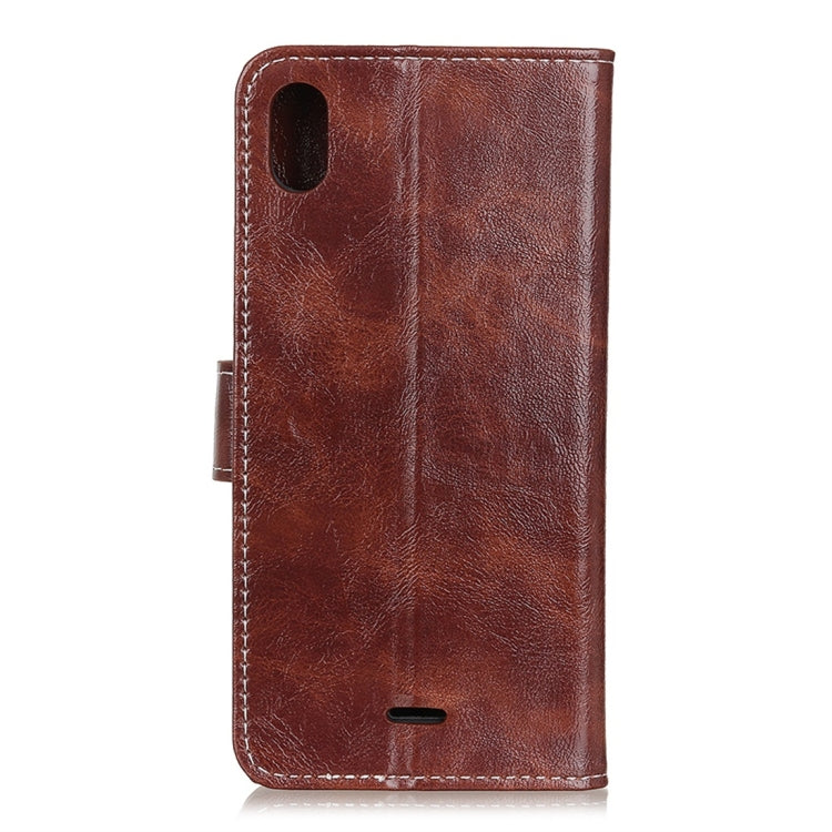 For Wiko Y50 / Sunny 4 Retro Crazy Horse Texture Horizontal Flip Leather Case with Holder & Card Slots & Wallet & Photo Frame