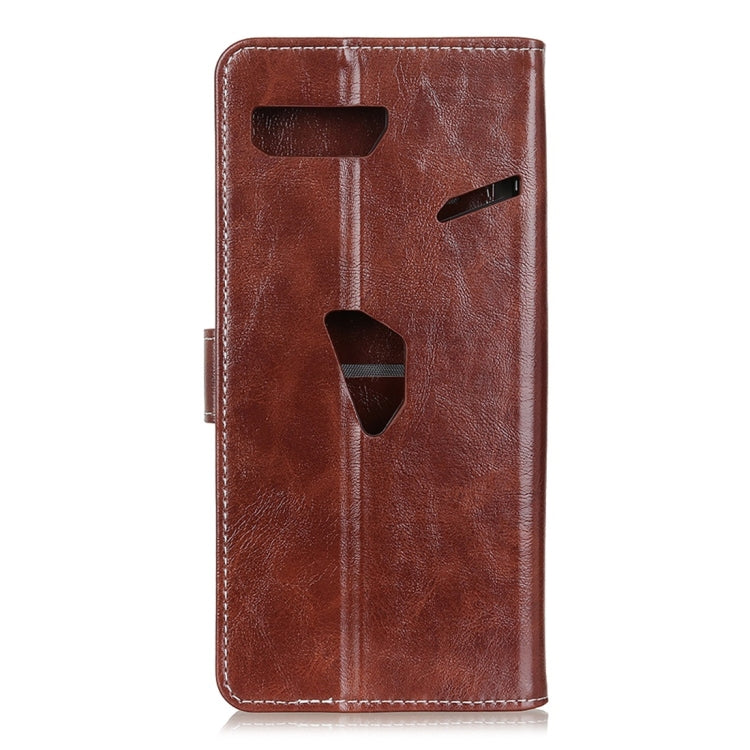 For Asus ROG Phone II ZS660KL Retro Crazy Horse Texture Horizontal Flip Leather Case with Holder & Card Slots & Wallet & Photo Frame