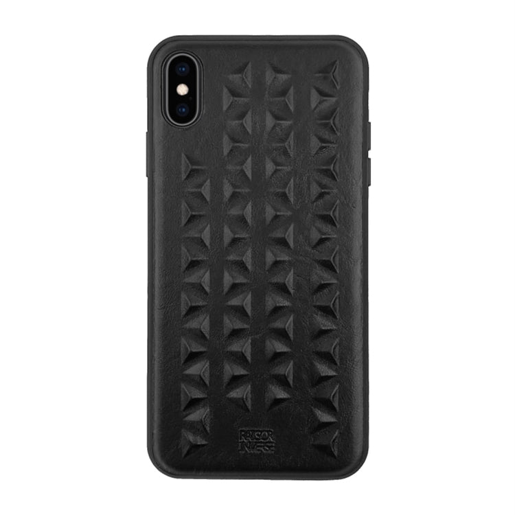 For iPhone X / XS RAIGOR INVERSE MANJAZ Series 3D Embossed Pattern Protective Case