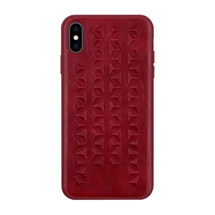 For iPhone X / XS RAIGOR INVERSE MANJAZ Series 3D Embossed Pattern Protective Case
