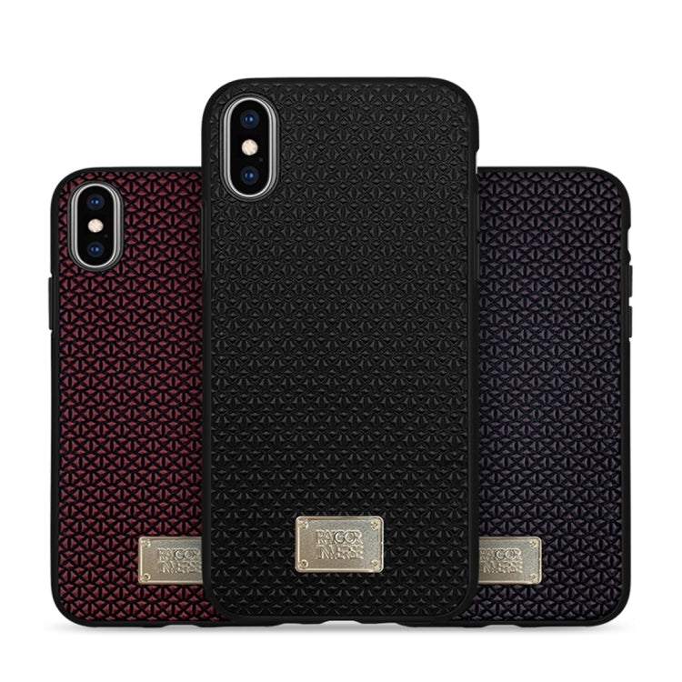 For iPhone X / XS RAIGOR INVERSE PARKER Geometric Texture Pattern Protective Case