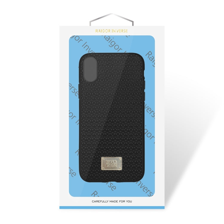 For iPhone X / XS RAIGOR INVERSE PARKER Geometric Texture Pattern Protective Case