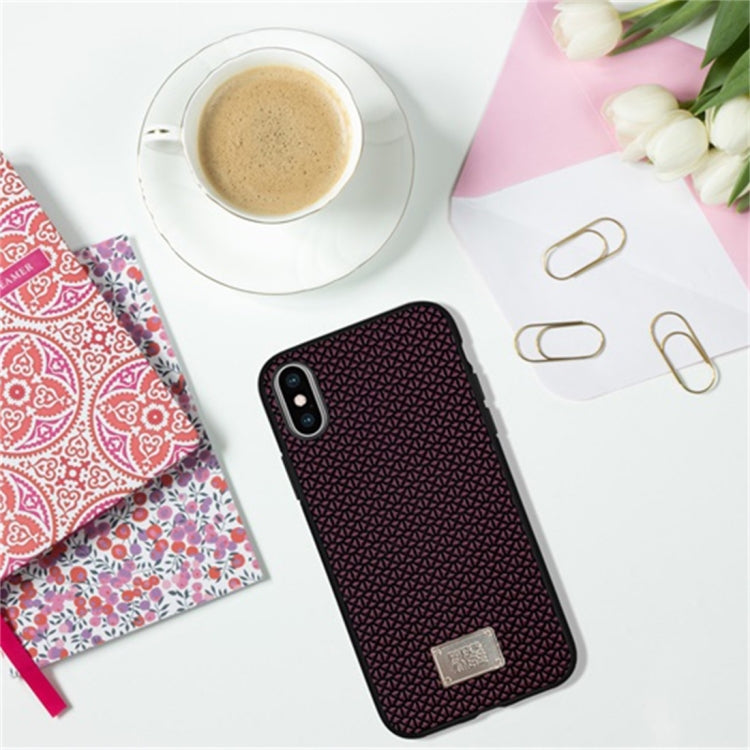 For iPhone X / XS RAIGOR INVERSE PARKER Geometric Texture Pattern Protective Case
