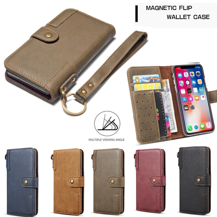 For iPhone 11 Pro Cowhide Texture Horizontal Flip Leather Case, with Holder & Card Slots & Wallet & Lanyard