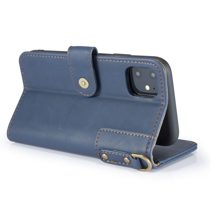 For iPhone 11 Pro Max Cowhide Texture Horizontal Flip Leather Case, with Holder & Card Slots & Wallet & Lanyard