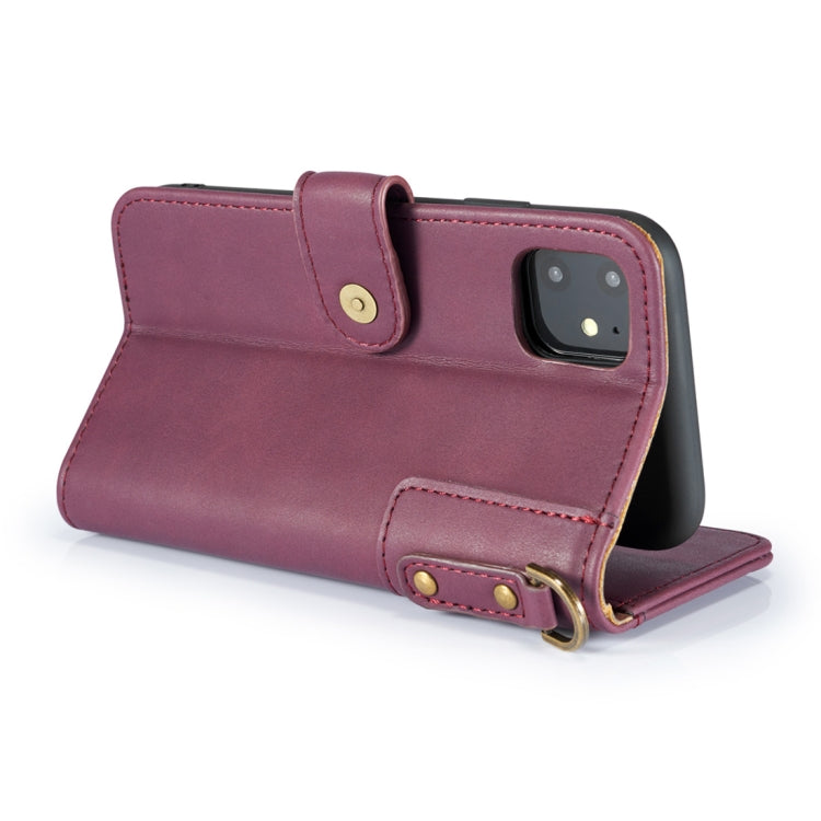 For iPhone 11 Pro Max Cowhide Texture Horizontal Flip Leather Case, with Holder & Card Slots & Wallet & Lanyard