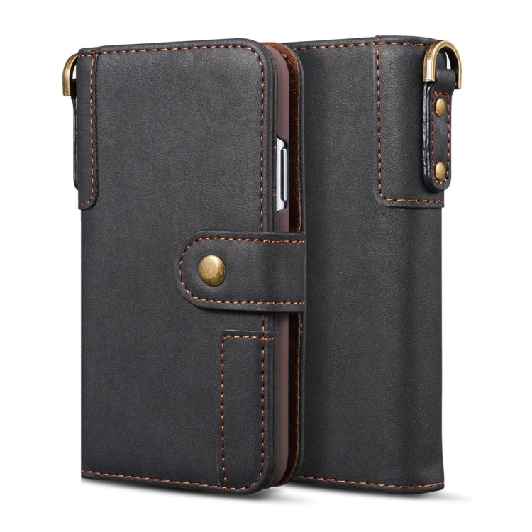 For iPhone 11 Cowhide Texture Horizontal Flip Leather Case, with Holder & Card Slots & Wallet & Lanyard