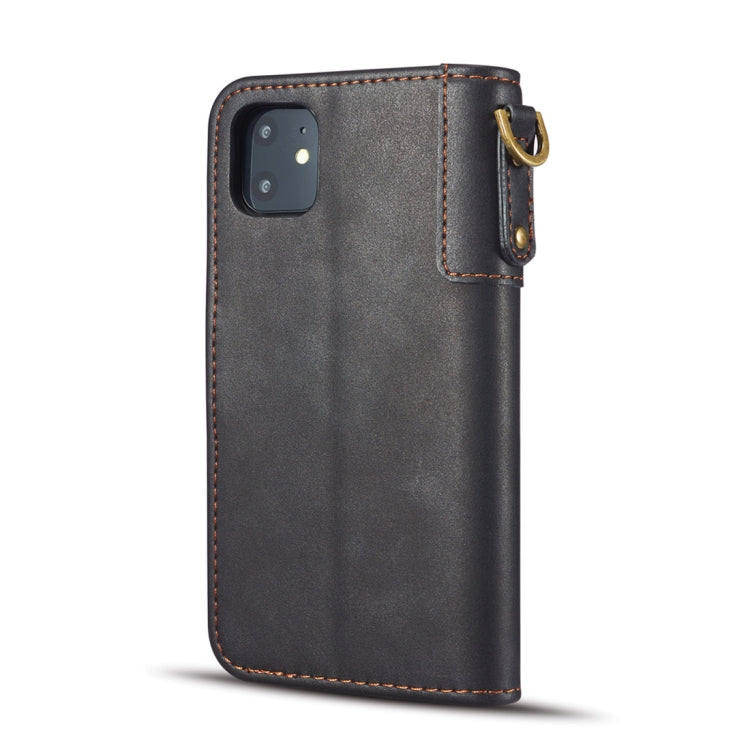 For iPhone 11 Cowhide Texture Horizontal Flip Leather Case, with Holder & Card Slots & Wallet & Lanyard