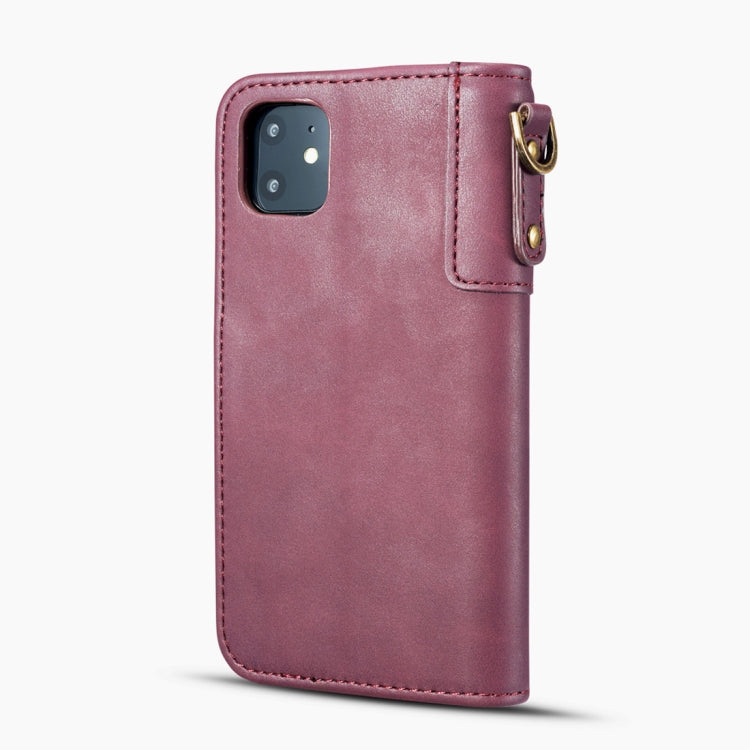 For iPhone 11 Cowhide Texture Horizontal Flip Leather Case, with Holder & Card Slots & Wallet & Lanyard
