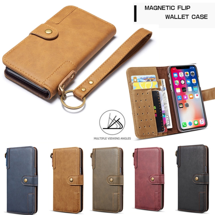 For iPhone 11 Cowhide Texture Horizontal Flip Leather Case, with Holder & Card Slots & Wallet & Lanyard