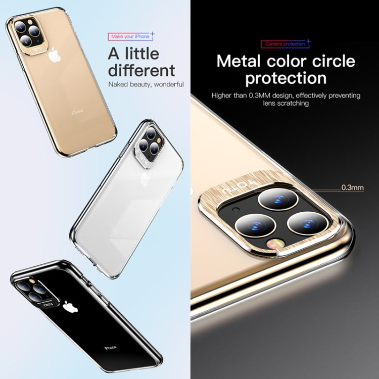 For iPhone 11 Pro TOTUDESIGN Clear Crystal Series Metal + PC Protective Case