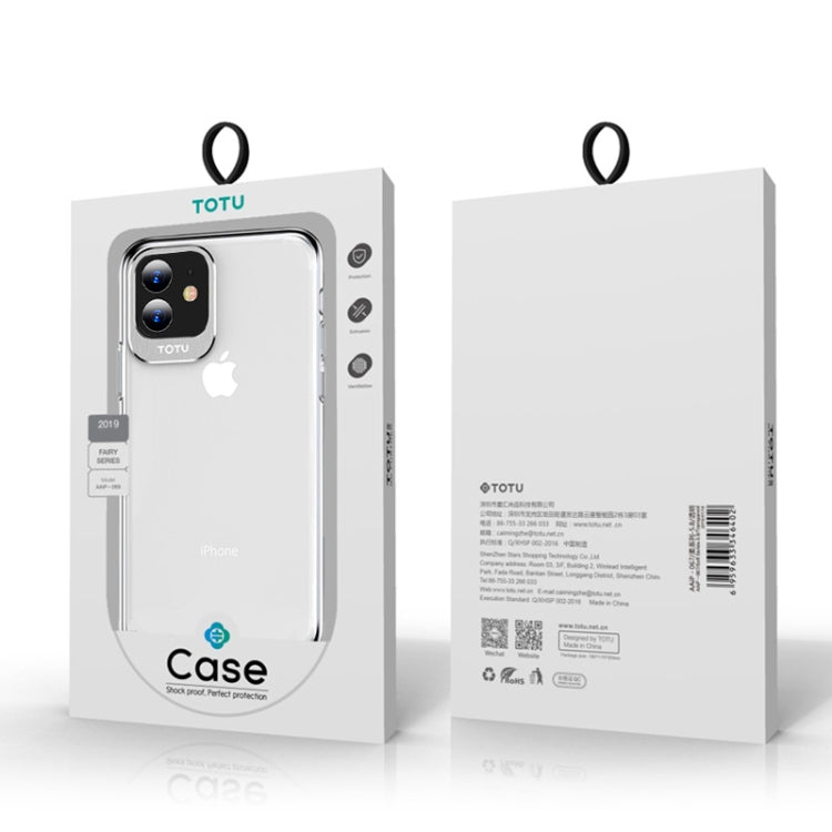 For iPhone 11 TOTUDESIGN Clear Crystal Series Metal + PC Protective Case