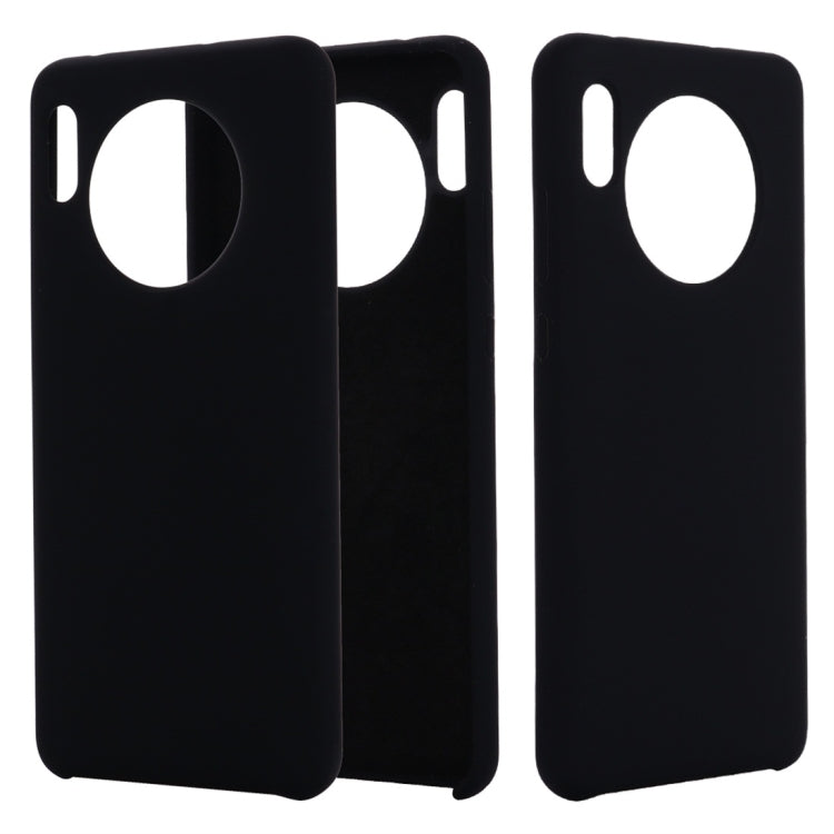 For Huawei Mate 30 Solid Color Liquid Silicone Dropproof Protective Case