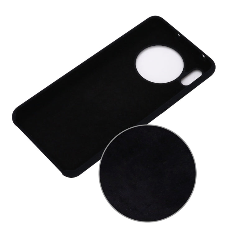 For Huawei Mate 30 Solid Color Liquid Silicone Dropproof Protective Case