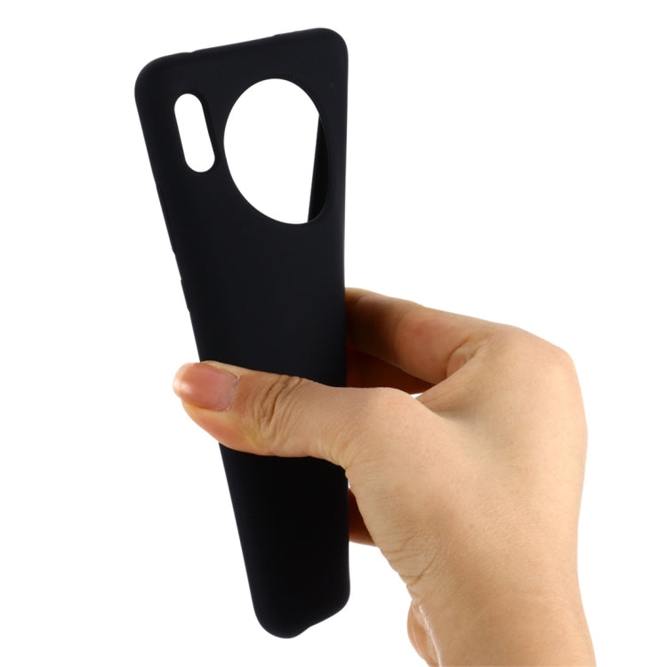 For Huawei Mate 30 Solid Color Liquid Silicone Dropproof Protective Case