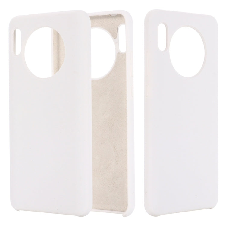 For Huawei Mate 30 Solid Color Liquid Silicone Dropproof Protective Case