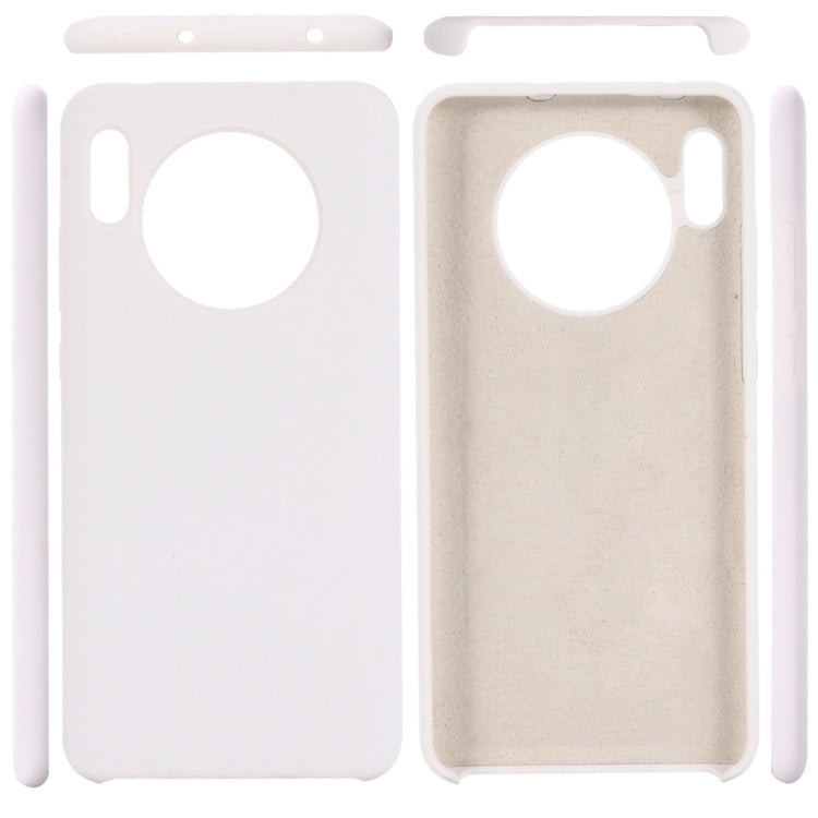 For Huawei Mate 30 Solid Color Liquid Silicone Dropproof Protective Case
