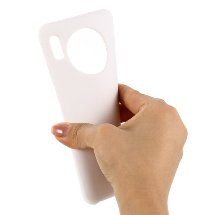 For Huawei Mate 30 Solid Color Liquid Silicone Dropproof Protective Case