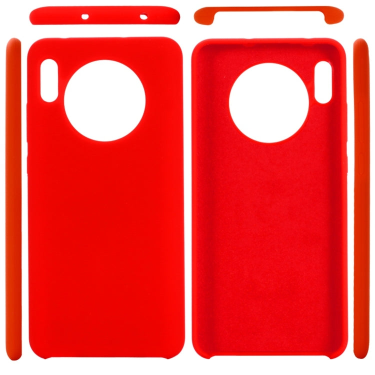 For Huawei Mate 30 Solid Color Liquid Silicone Dropproof Protective Case