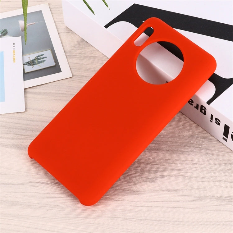 For Huawei Mate 30 Solid Color Liquid Silicone Dropproof Protective Case