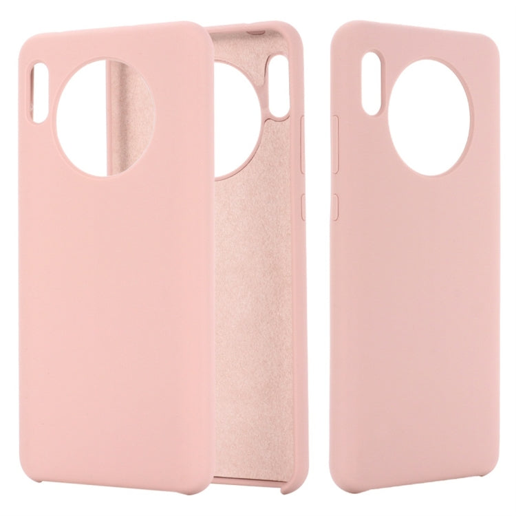 For Huawei Mate 30 Solid Color Liquid Silicone Dropproof Protective Case
