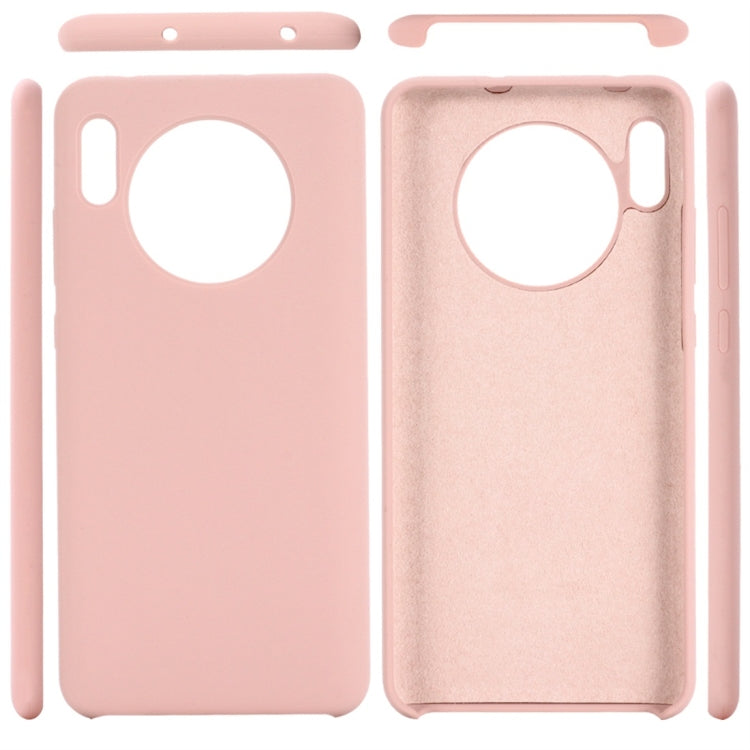 For Huawei Mate 30 Solid Color Liquid Silicone Dropproof Protective Case