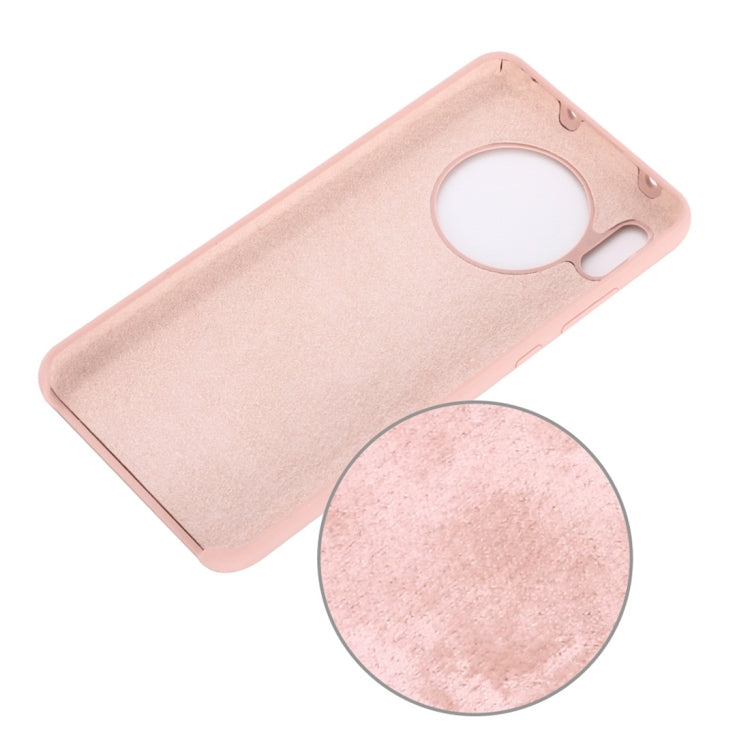 For Huawei Mate 30 Solid Color Liquid Silicone Dropproof Protective Case