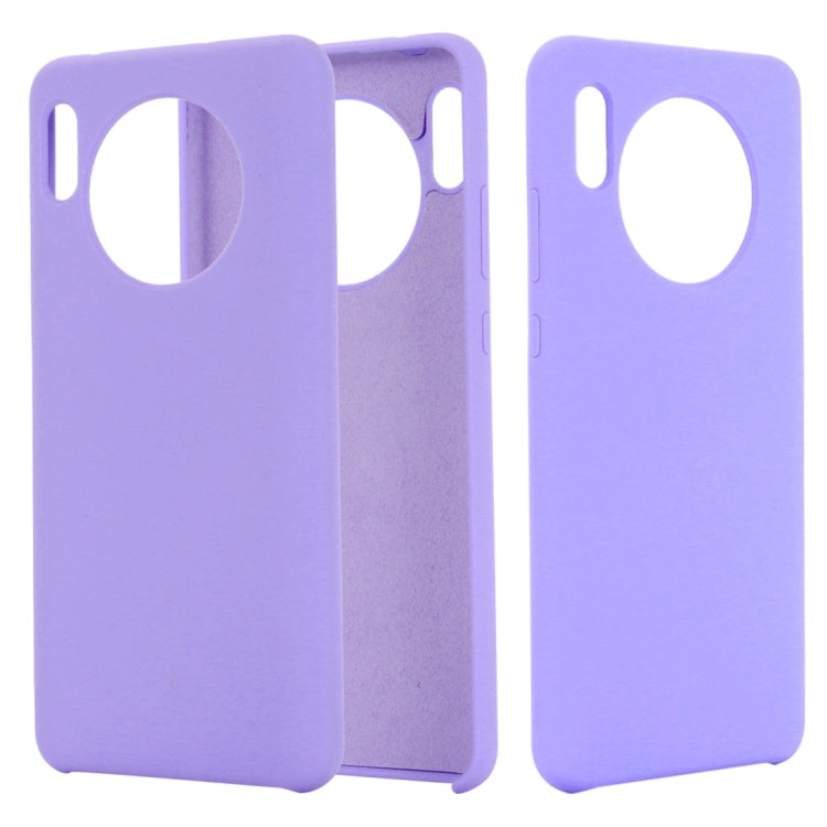 For Huawei Mate 30 Solid Color Liquid Silicone Dropproof Protective Case