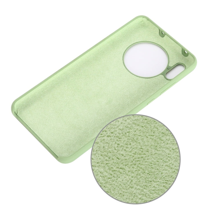For Huawei Mate 30 Solid Color Liquid Silicone Dropproof Protective Case