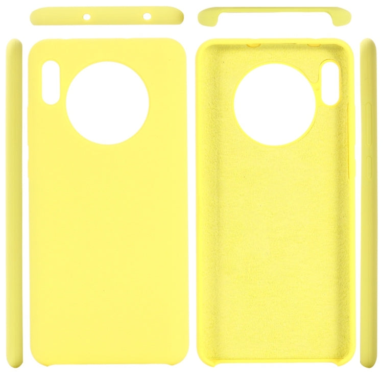 For Huawei Mate 30 Solid Color Liquid Silicone Dropproof Protective Case