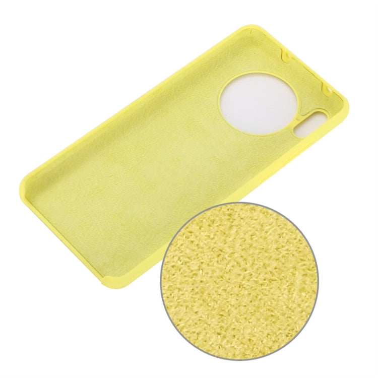 For Huawei Mate 30 Solid Color Liquid Silicone Dropproof Protective Case