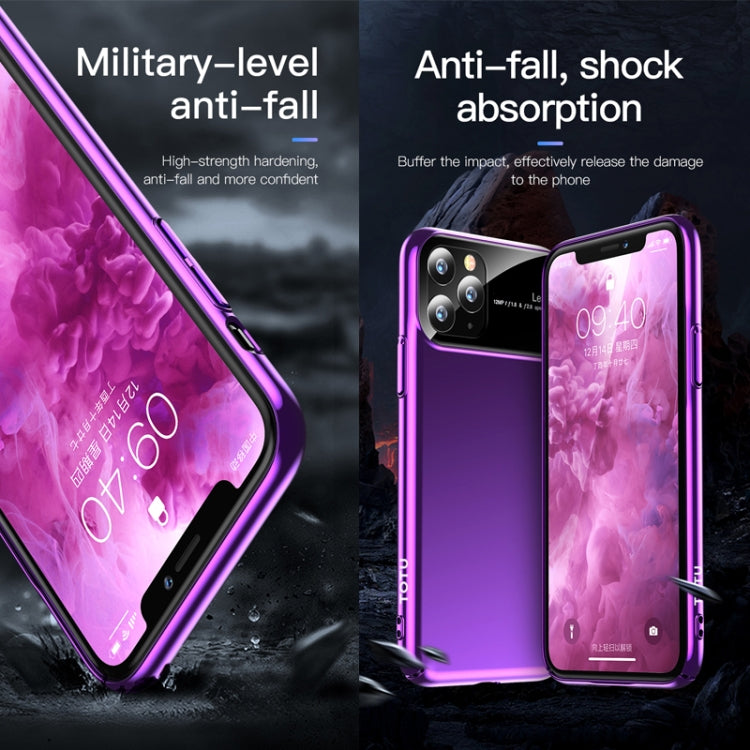 For iPhone 11 Pro TOTUDESIGN Magic Mirror Series Shockproof PC + Glass Protective Case