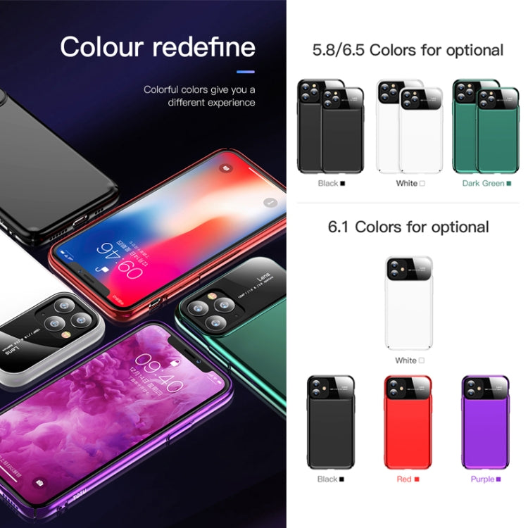 For iPhone 11 TOTUDESIGN Magic Mirror Series Shockproof PC + Glass Protective Case