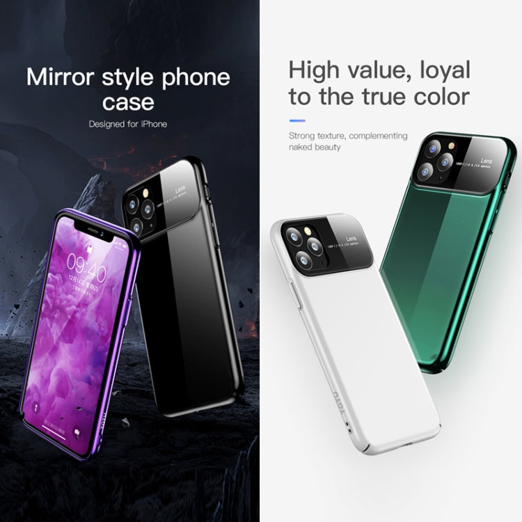 For iPhone 11 TOTUDESIGN Magic Mirror Series Shockproof PC + Glass Protective Case