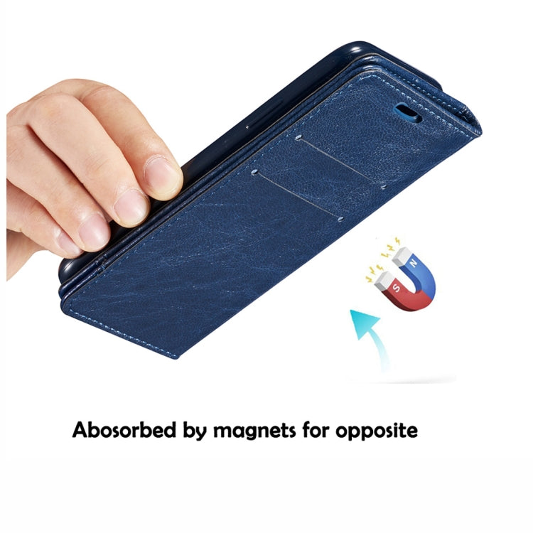 For iPhone 11 Pro Double-sided Absorption Splicing Horizontal Flip Leather Case, with Holder & Card Slots & Lanyard