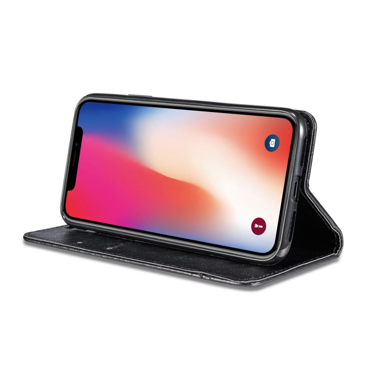 For iPhone 11 Pro Max Double-sided Absorption Splicing Horizontal Flip Leather Case, with Holder & Card Slots & Lanyard
