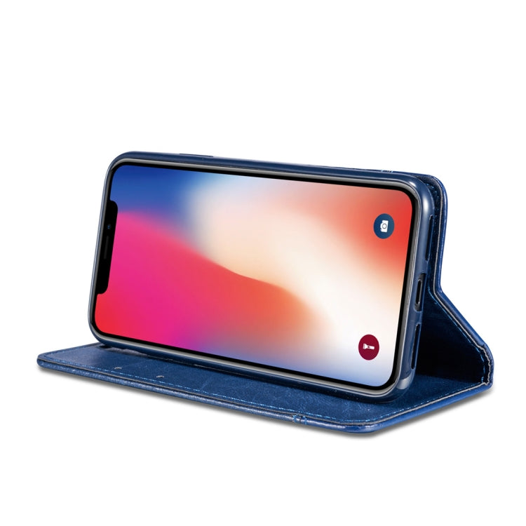 For iPhone 11 Pro Max Double-sided Absorption Splicing Horizontal Flip Leather Case, with Holder & Card Slots & Lanyard