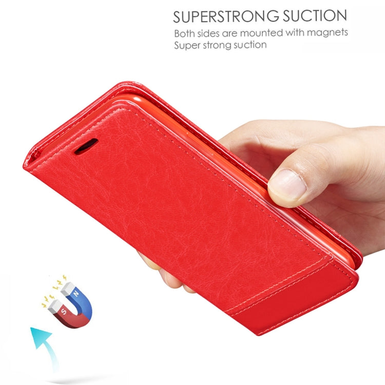 For iPhone 11 Pro Max Double-sided Absorption Splicing Horizontal Flip Leather Case, with Holder & Card Slots & Lanyard