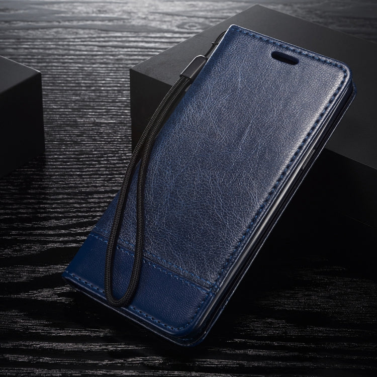 For iPhone 11 Double-sided Absorption Splicing Horizontal Flip Leather Case, with Holder & Card Slots & Lanyard