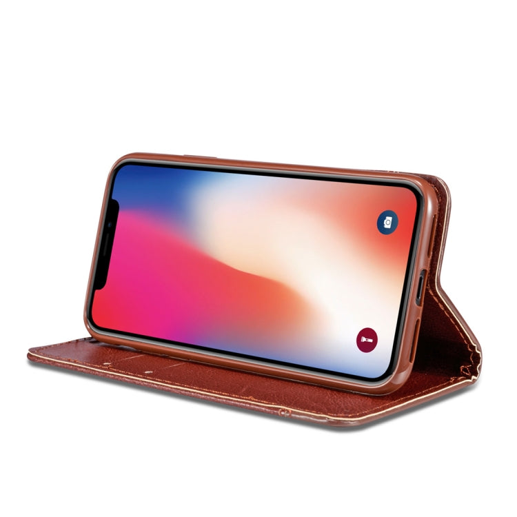 For iPhone 11 Double-sided Absorption Splicing Horizontal Flip Leather Case, with Holder & Card Slots & Lanyard
