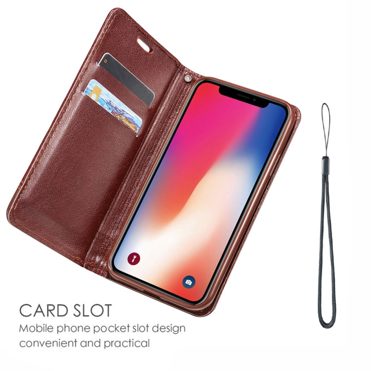 For iPhone 11 Double-sided Absorption Splicing Horizontal Flip Leather Case, with Holder & Card Slots & Lanyard