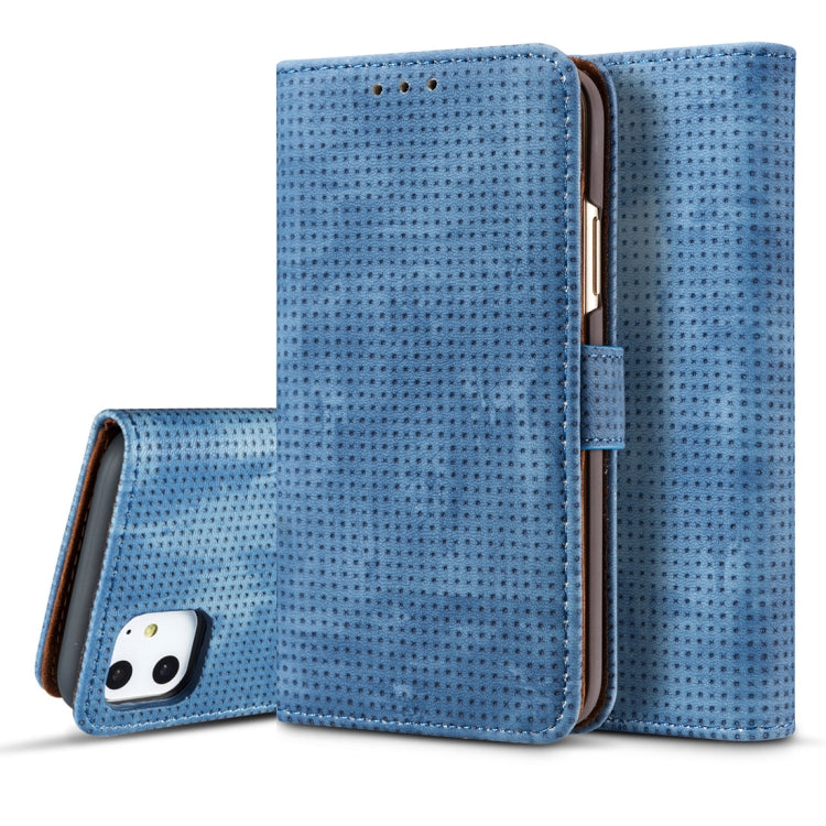 For iPhone 11 Pro Max Mesh Breathable Horizontal Flip Leather Case, with Card Slot & Holder & Wallet & Photo Frame