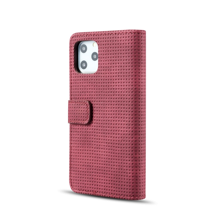 For iPhone 11 Mesh Breathable Horizontal Flip Leather Case, with Card Slot & Holder & Wallet & Photo Frame