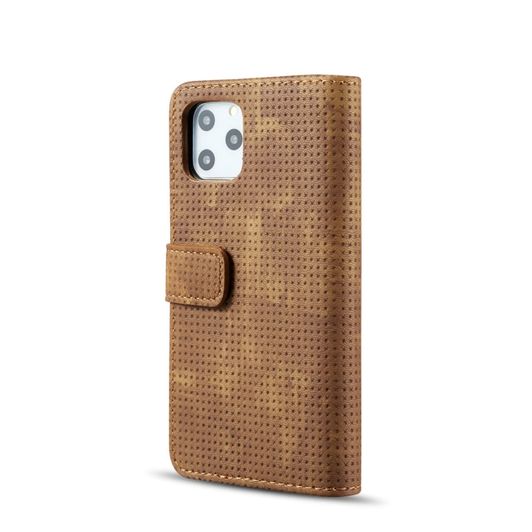 For iPhone 11 Mesh Breathable Horizontal Flip Leather Case, with Card Slot & Holder & Wallet & Photo Frame