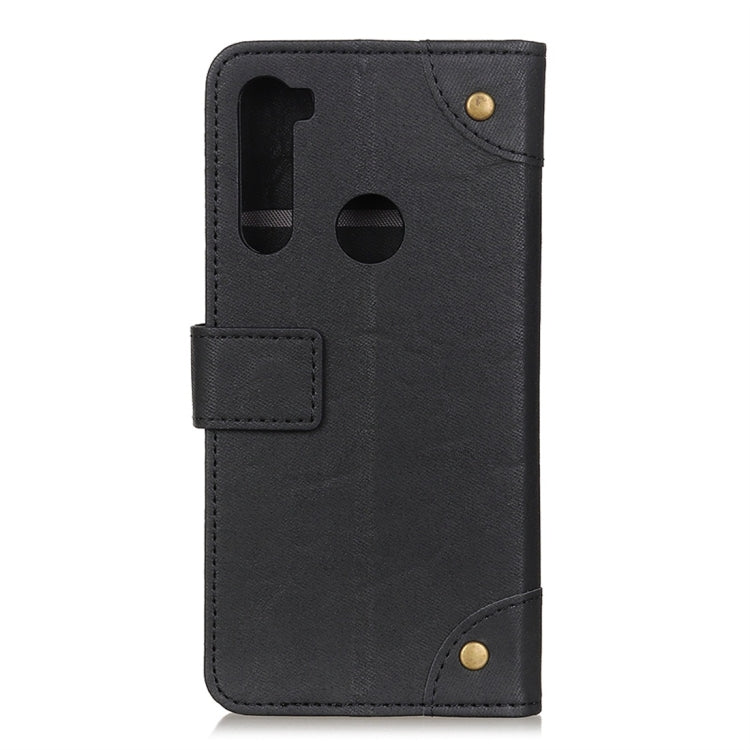 For Xiaomi Redmi Note 8 Copper Buckle Retro Crazy Horse Texture Horizontal Flip Leather Case with Holder & Card Slots & Wallet