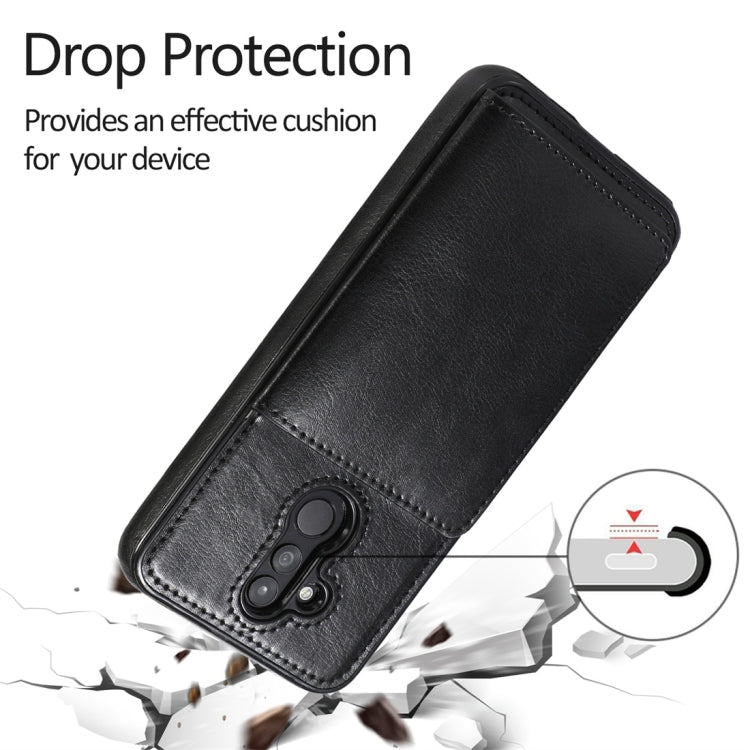 For Huawei Mate 20 Lite Shockproof PU + TPU Protective Case with Card Slots & Holder