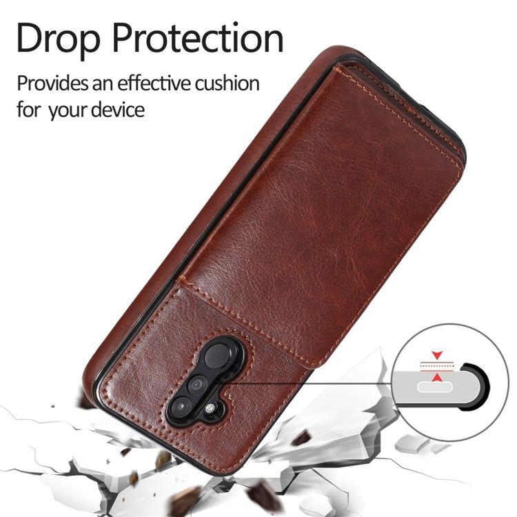For Huawei Mate 20 Lite Shockproof PU + TPU Protective Case with Card Slots & Holder