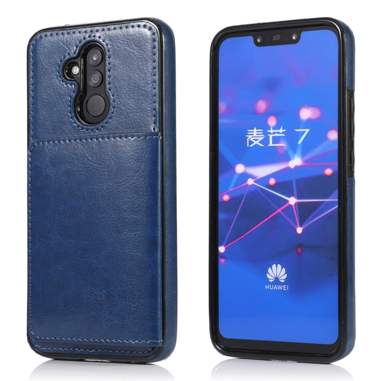 For Huawei Mate 20 Lite Shockproof PU + TPU Protective Case with Card Slots & Holder